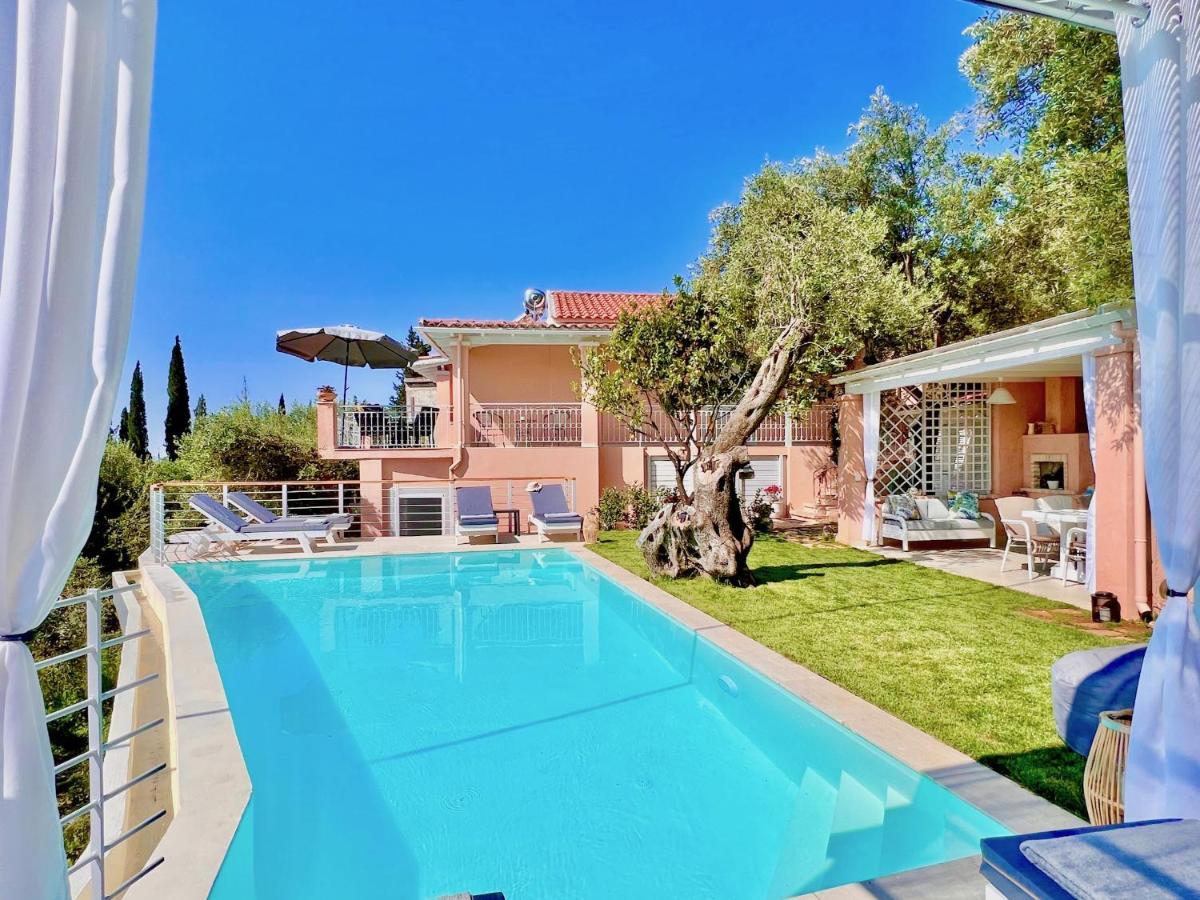 Villa Evmaria With Private Swimming Pool Spartylas Exteriér fotografie