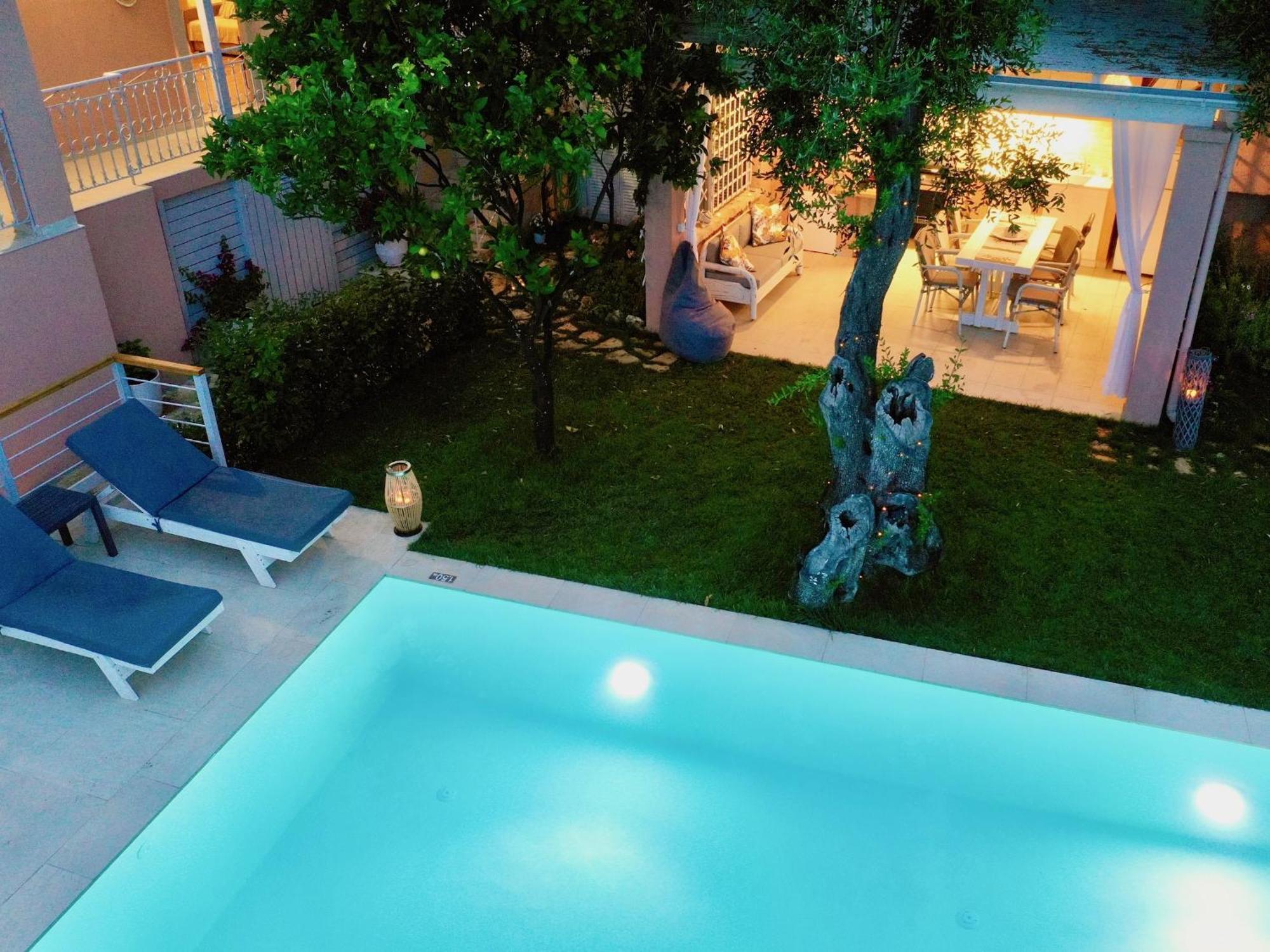 Villa Evmaria With Private Swimming Pool Spartylas Exteriér fotografie